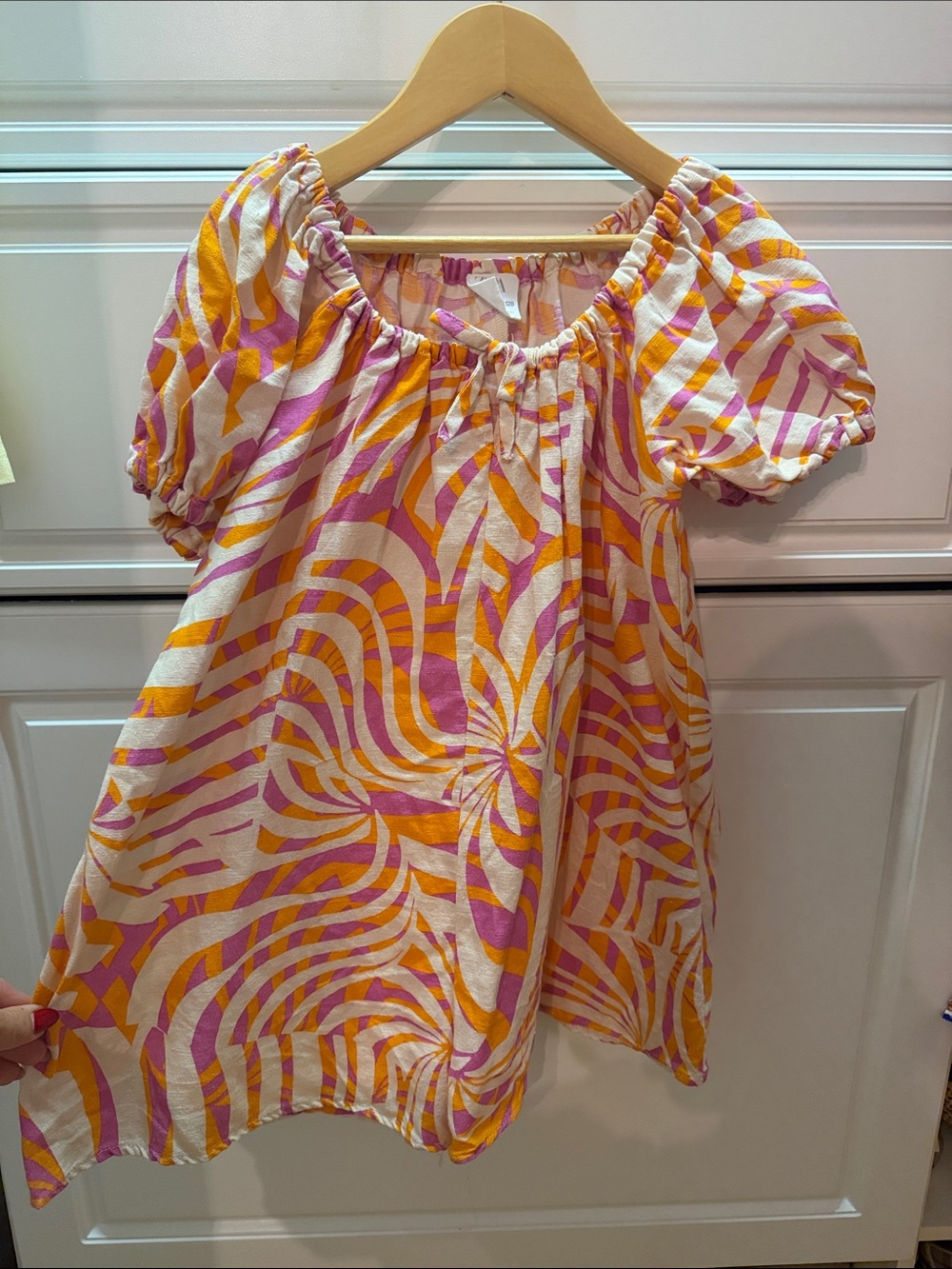 Zara Pink & Orange Swirl Romper